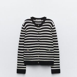 Zara knit cardigan with golden Bottons